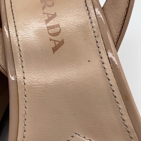 Prada - Platform WEdge Sandal - Cream Neutral - Size 41 or 8 - Picture 15 of 15